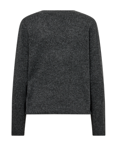 Freequent Hardy Pullover in dark grey, back view