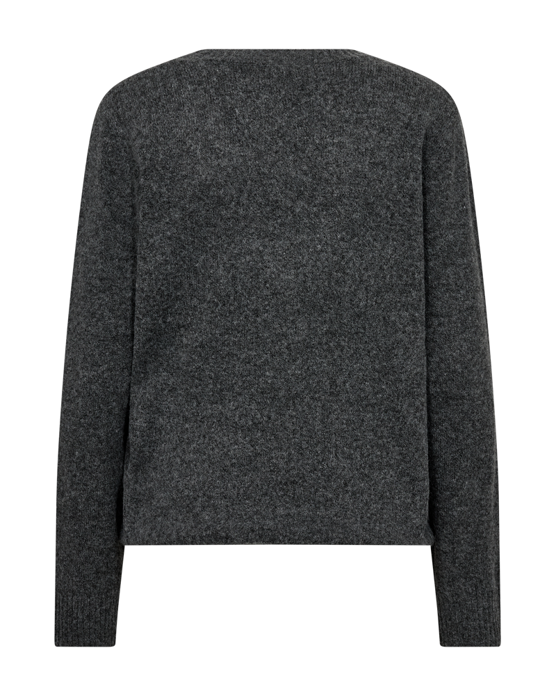 Freequent Hardy Pullover in dark grey, back view