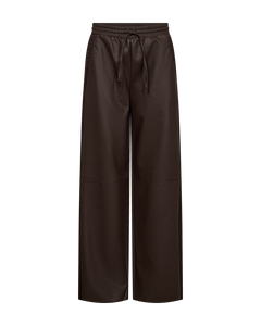 Freequent Veggy Pants in dark brown, front view