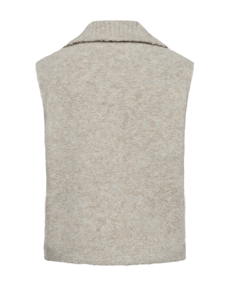 Freequent Christa Waistcoat in moonbeam, back view