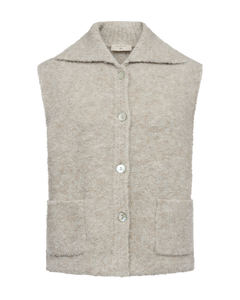 Freequent Christa Waistcoat in moonbeam, front view