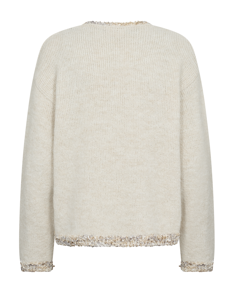 Freequent Frida Pullover in moonbeam, back view
