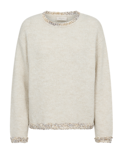 Freequent Frida Pullover in moonbeam, front view