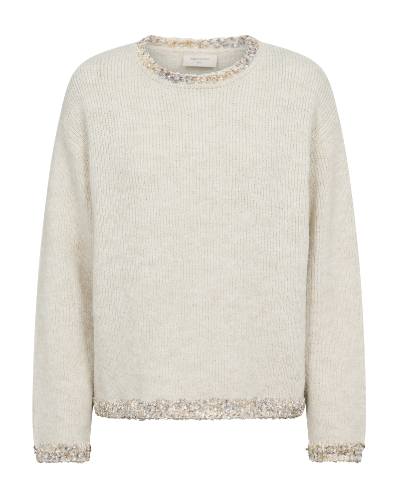 Freequent Frida Pullover in moonbeam, front view