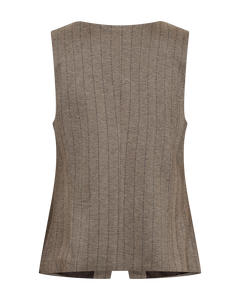 Freequent Bonnie Waistcoat in moonbeam, back view