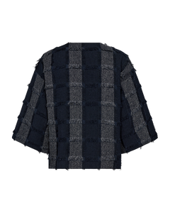 Freequent Jolene Jacket in navy, back view