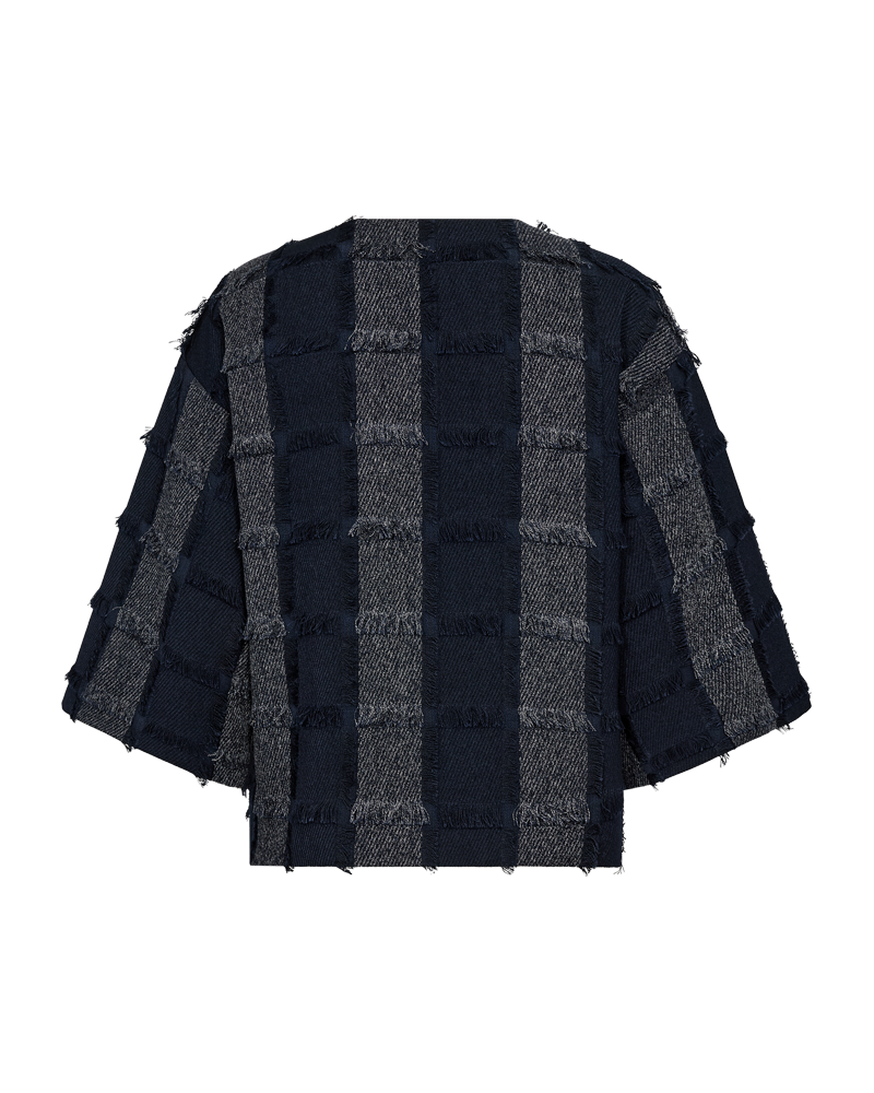 Freequent Jolene Jacket in navy, back view