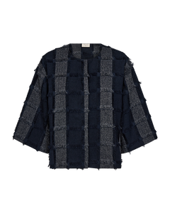 Freequent Jolene Jacket in navy, front view