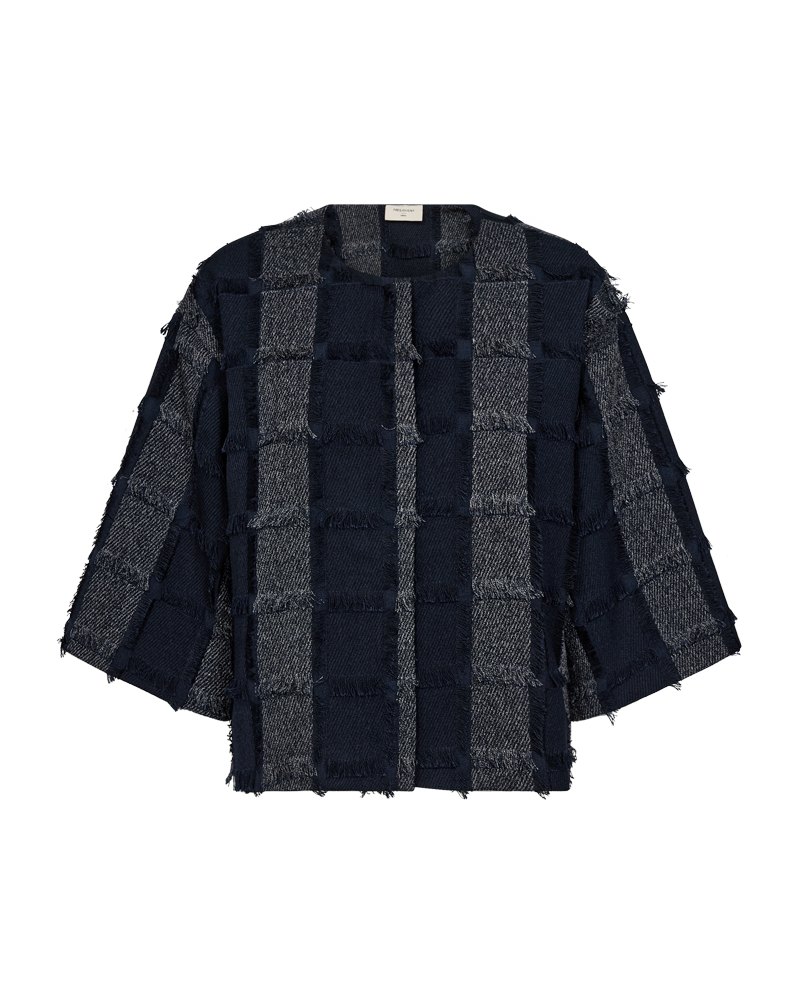 Freequent Jolene Jacket in navy, front view