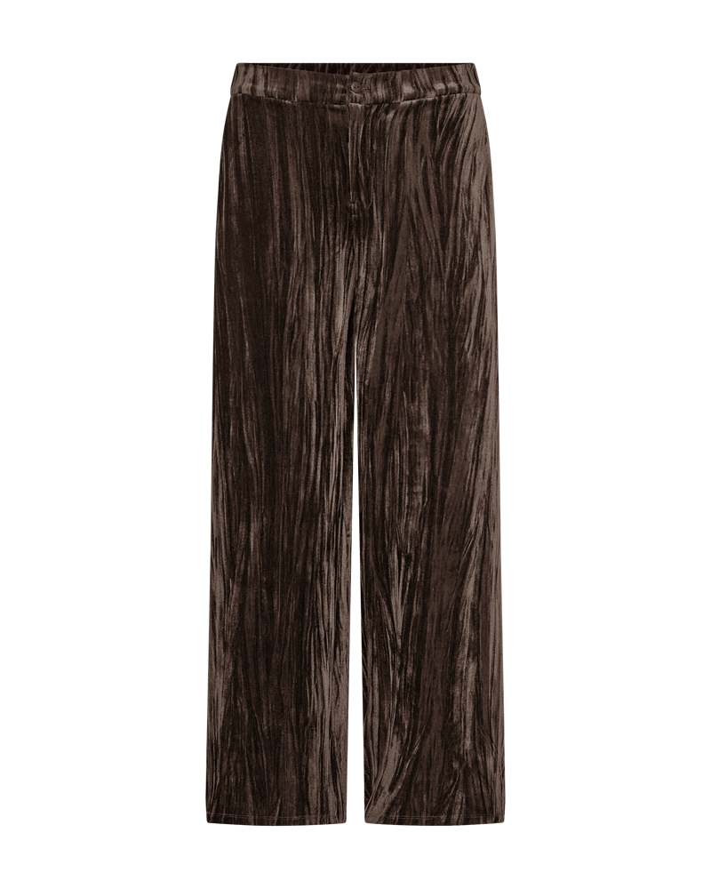 Freequent Candy Pants in chocolate, front view