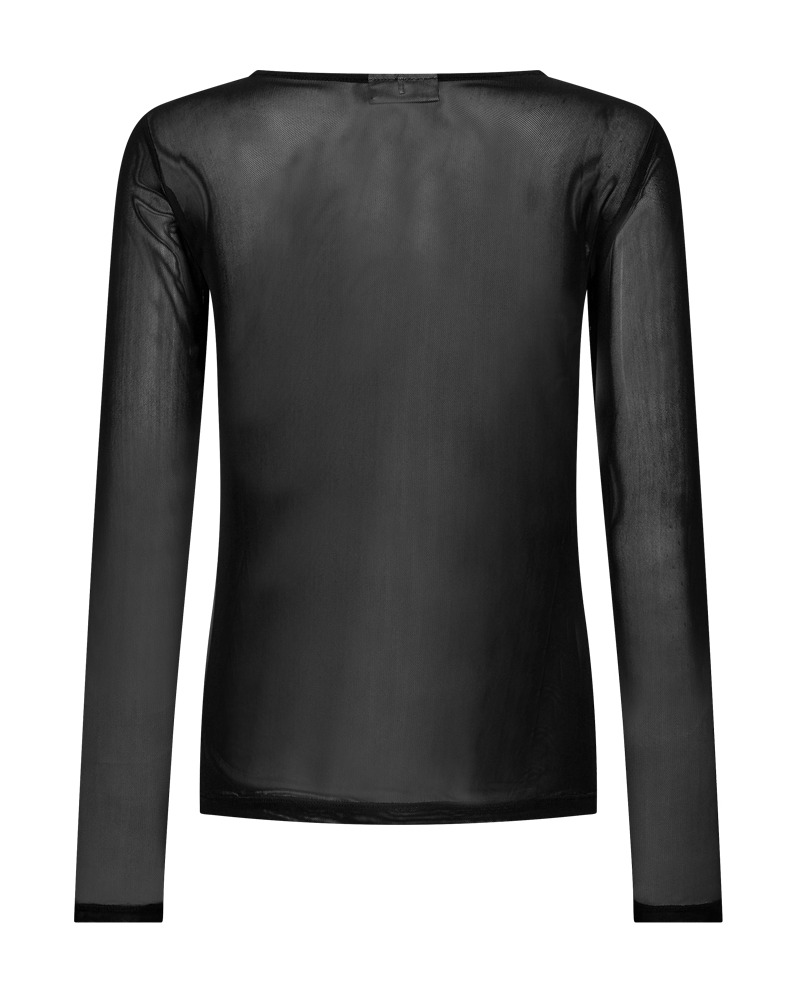 Freequent Meshka T-Shirt in black, back view