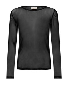 Freequent Meshka T-Shirt in black, front view