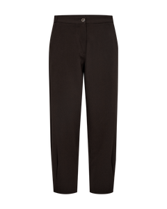 Freequent Swift Pants in dark brown, front view