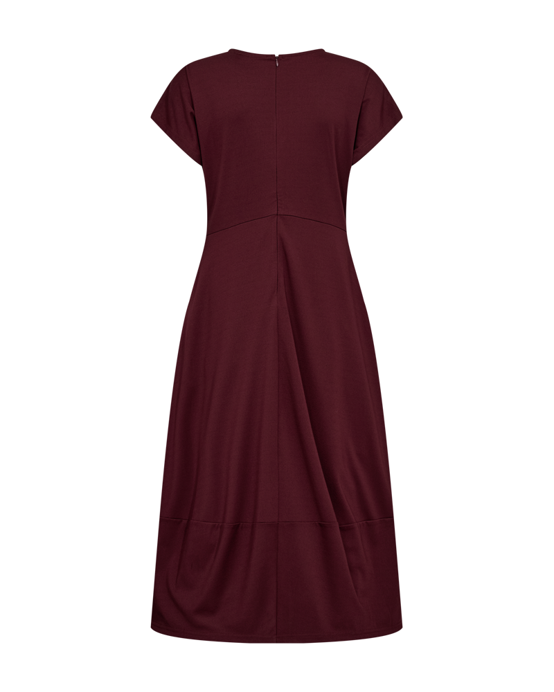 Freequent Sanni Dress in port, back view