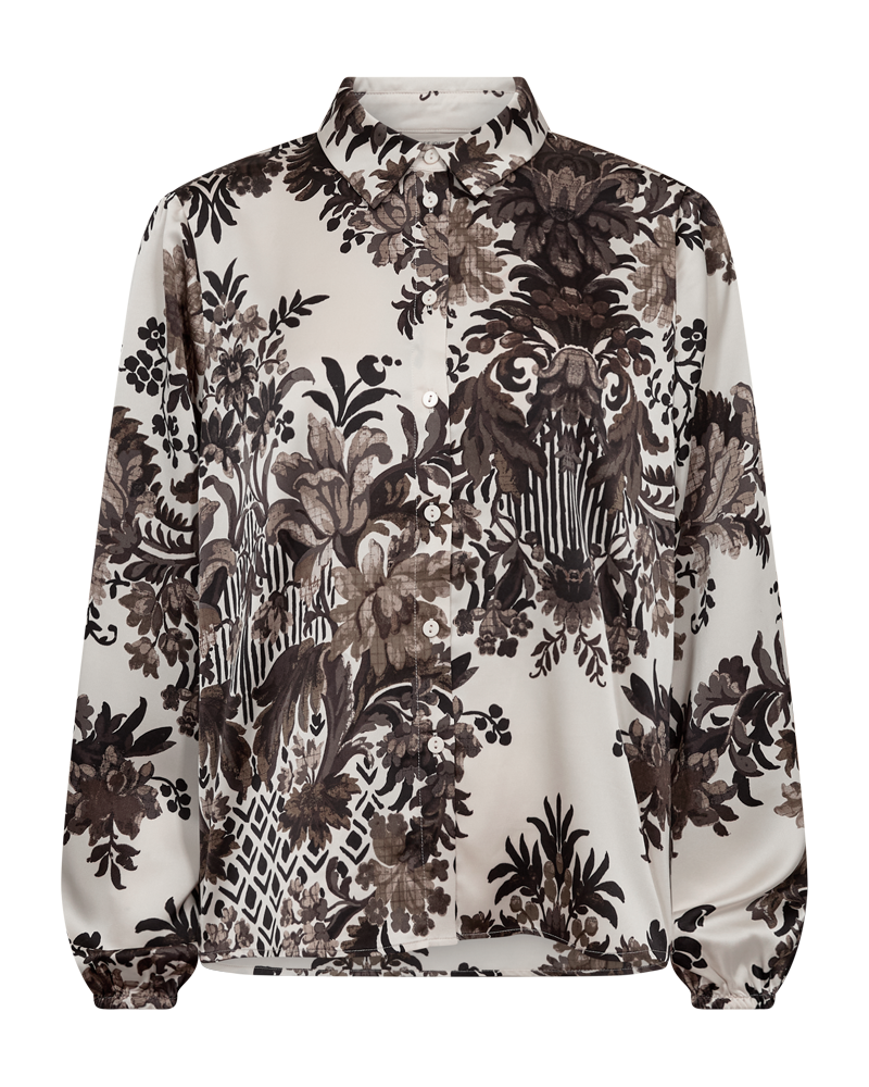 Freequent Sammy Shirt in moonbeam, front view