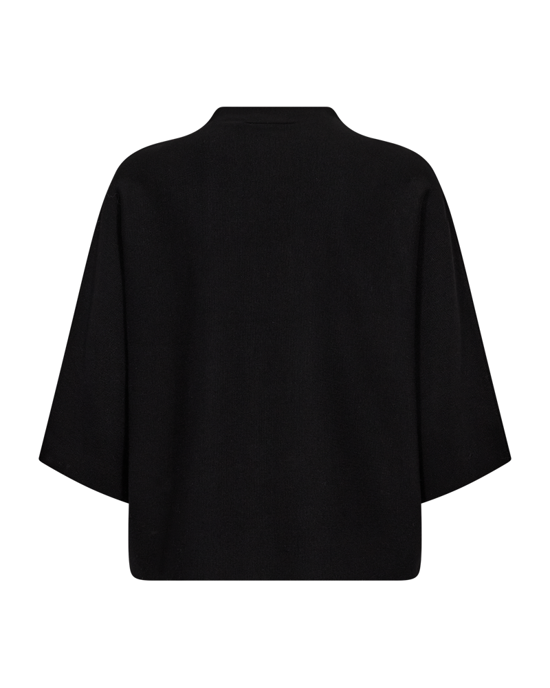 Freequent Ani Pullover in black white, back view