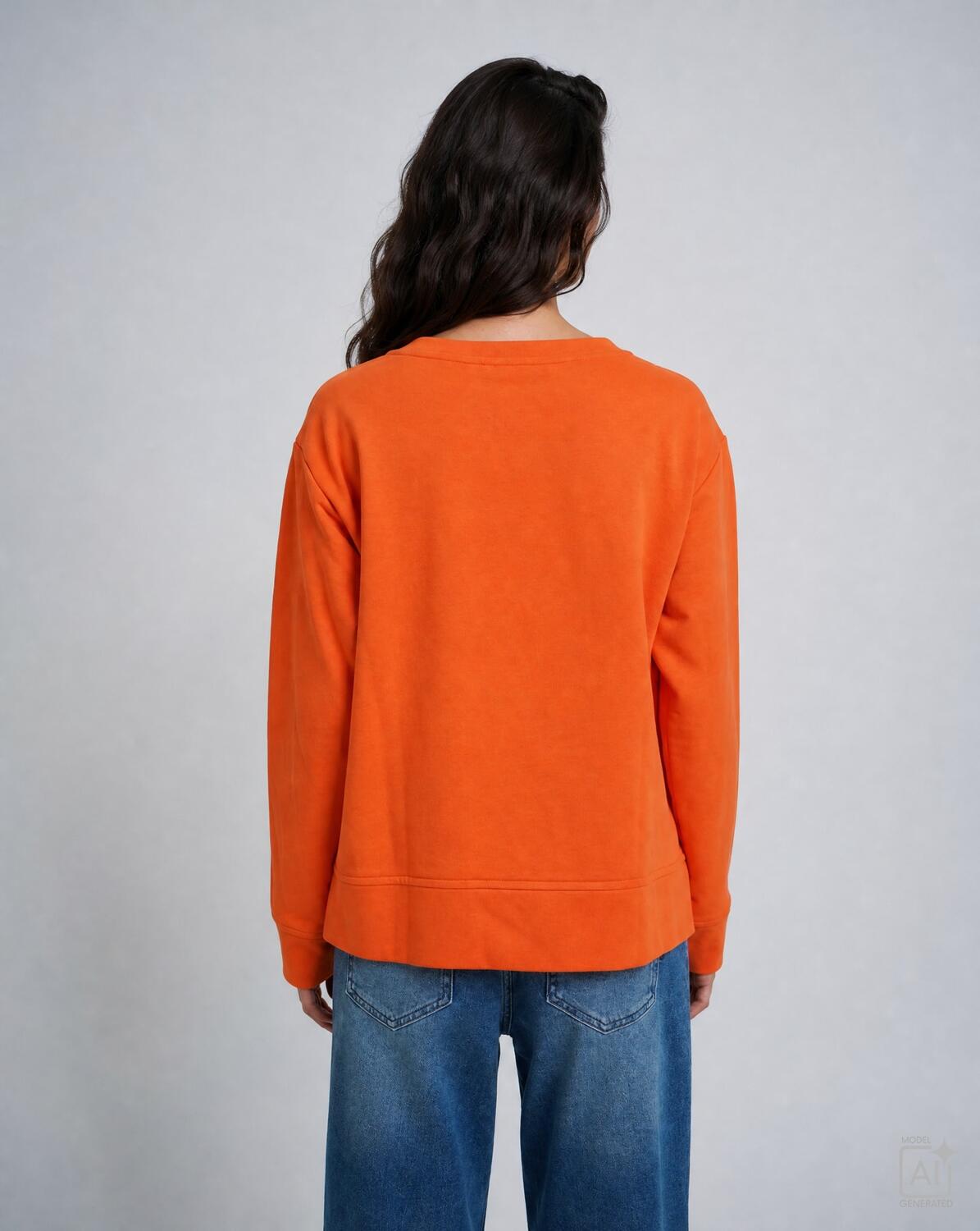 Milano 5635-8702-B Orange sweatshirt back view