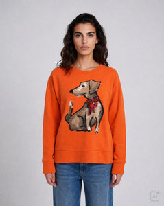 Milano 5635-8702-B Orange sweatshirt front view