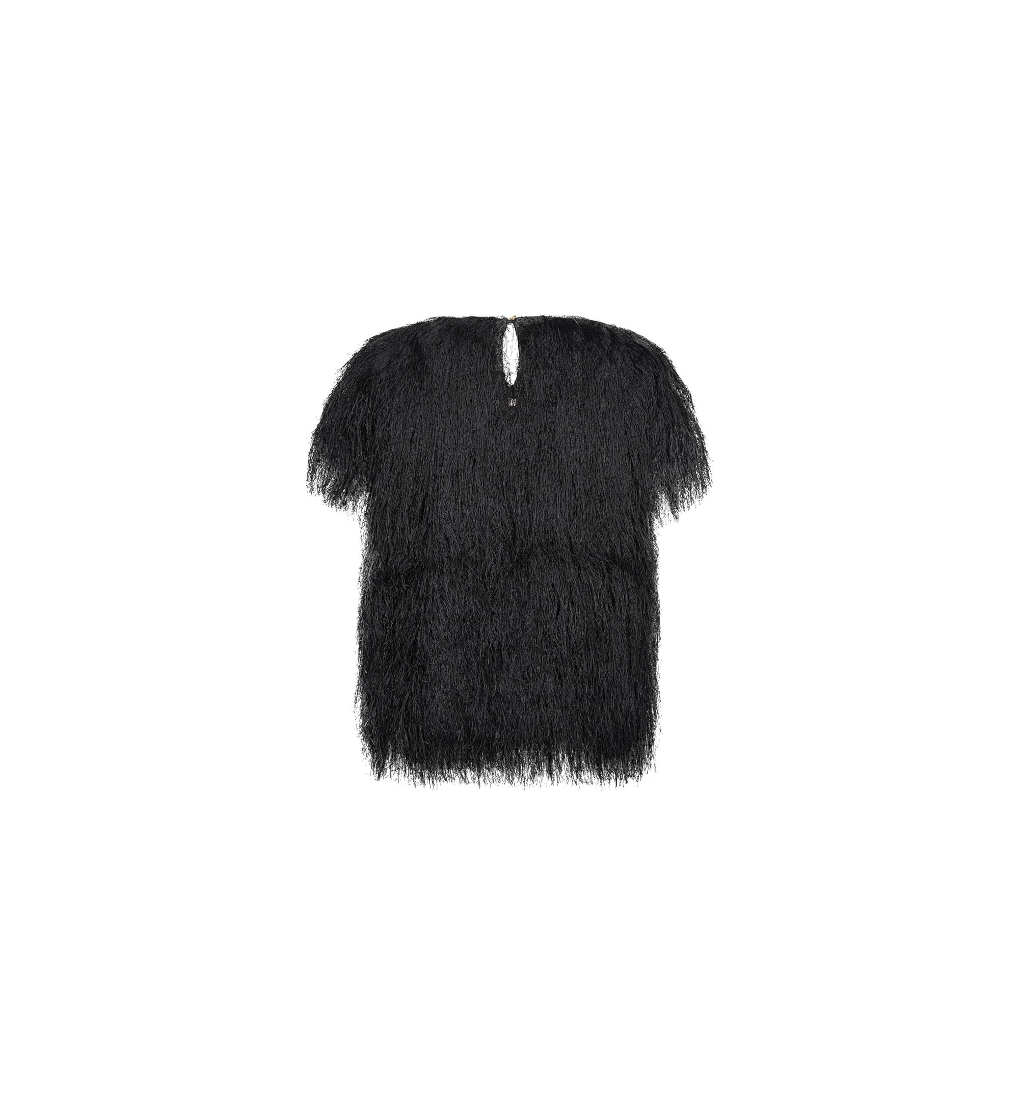 Mos Mosh Brim faux fur tee Black back