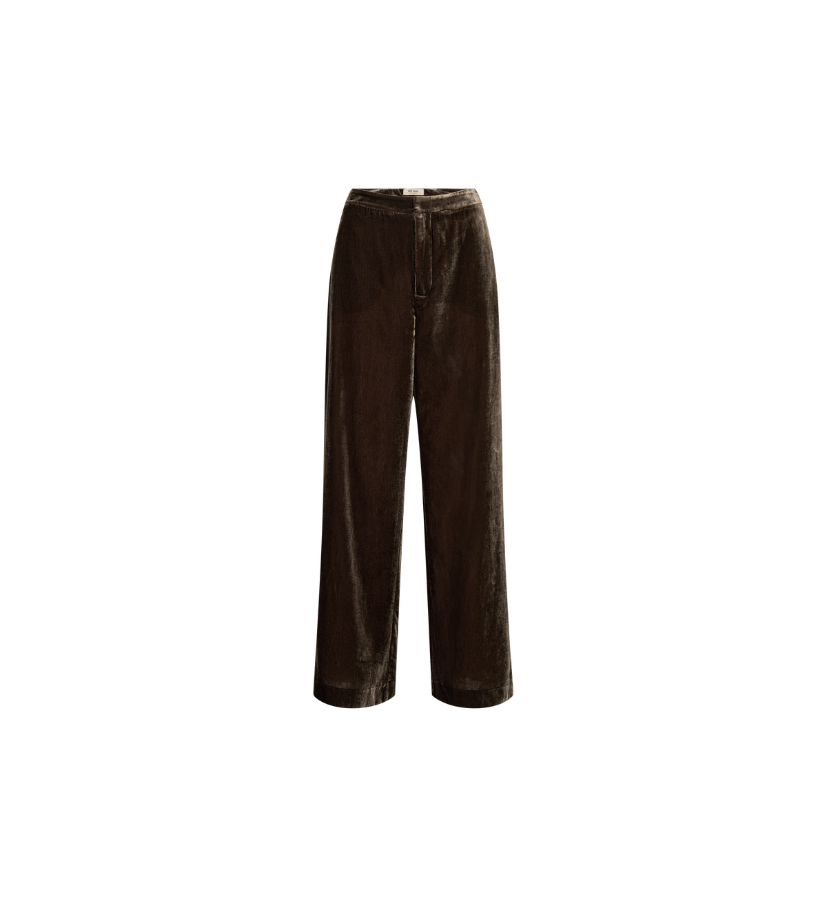 Mos Mosh Leya Vera trousers front in chocolate brown
