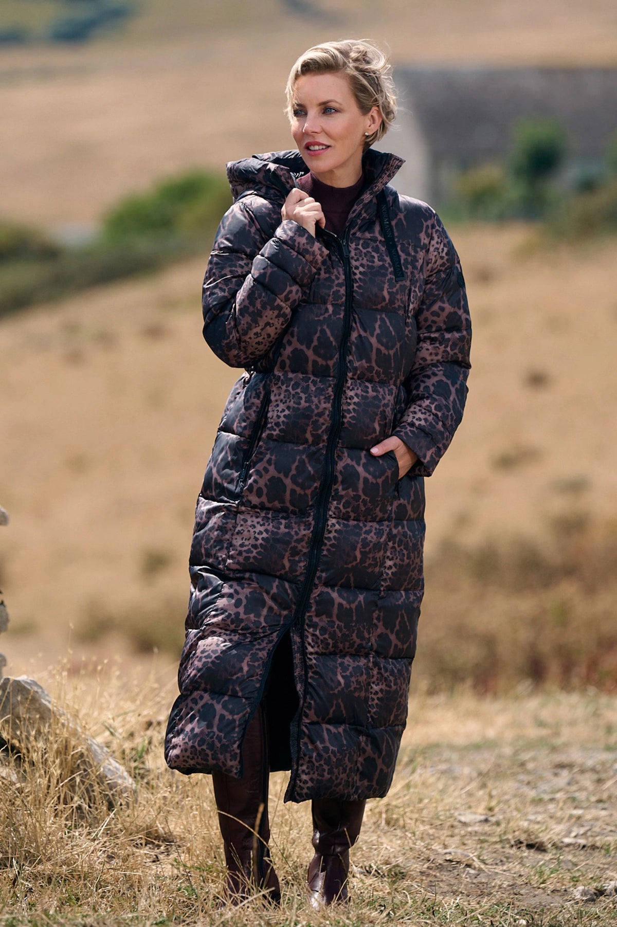 Normann Coat 4339-4557 – Dark Brown – front