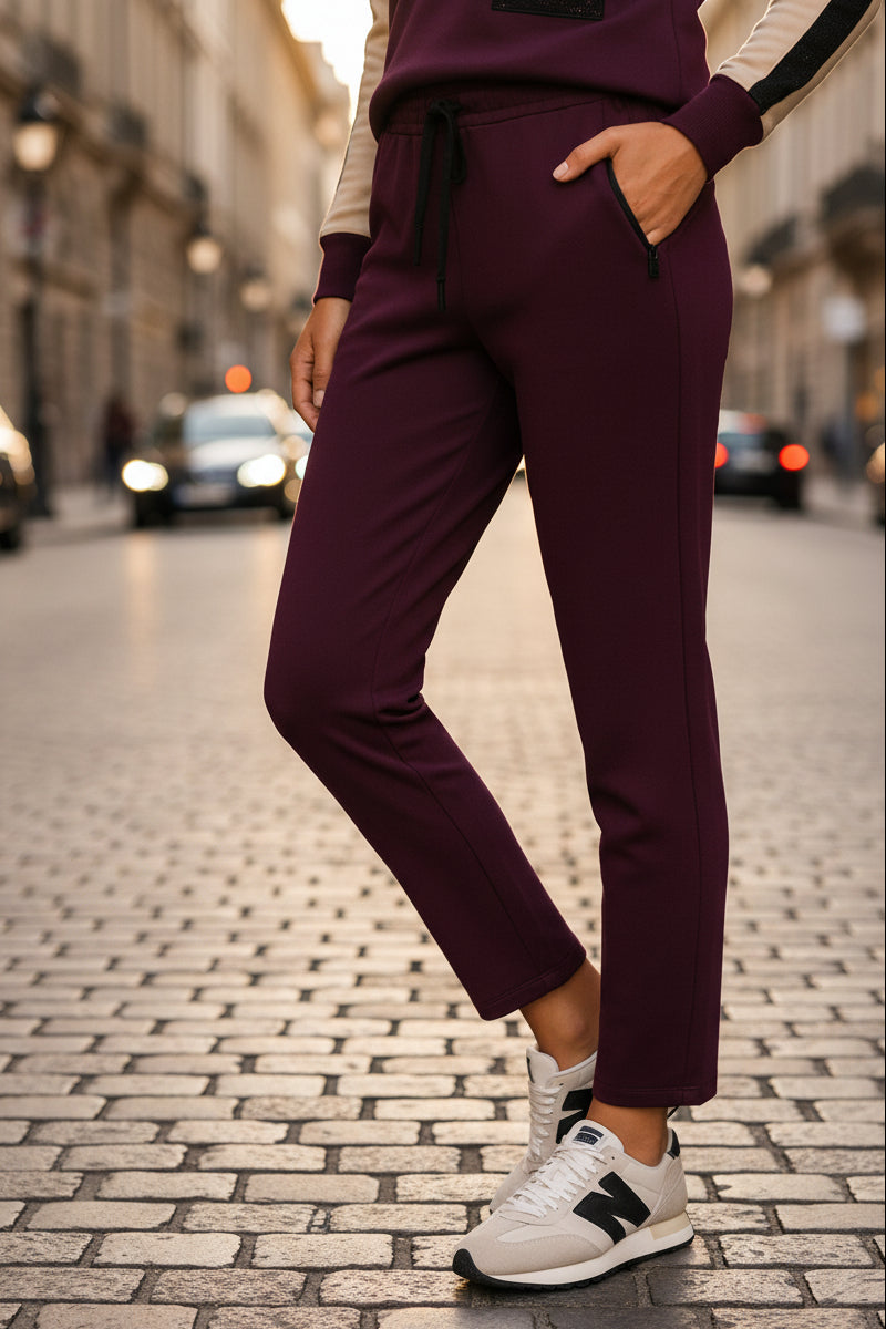 Orly Wine Jogger Trousers 262102