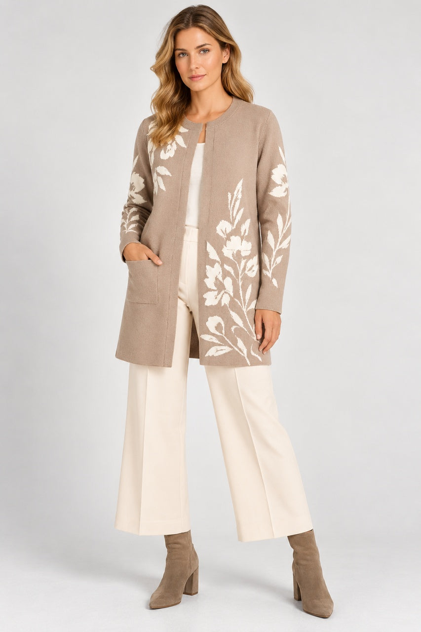 Orly Floral Longline Cardigan 262173