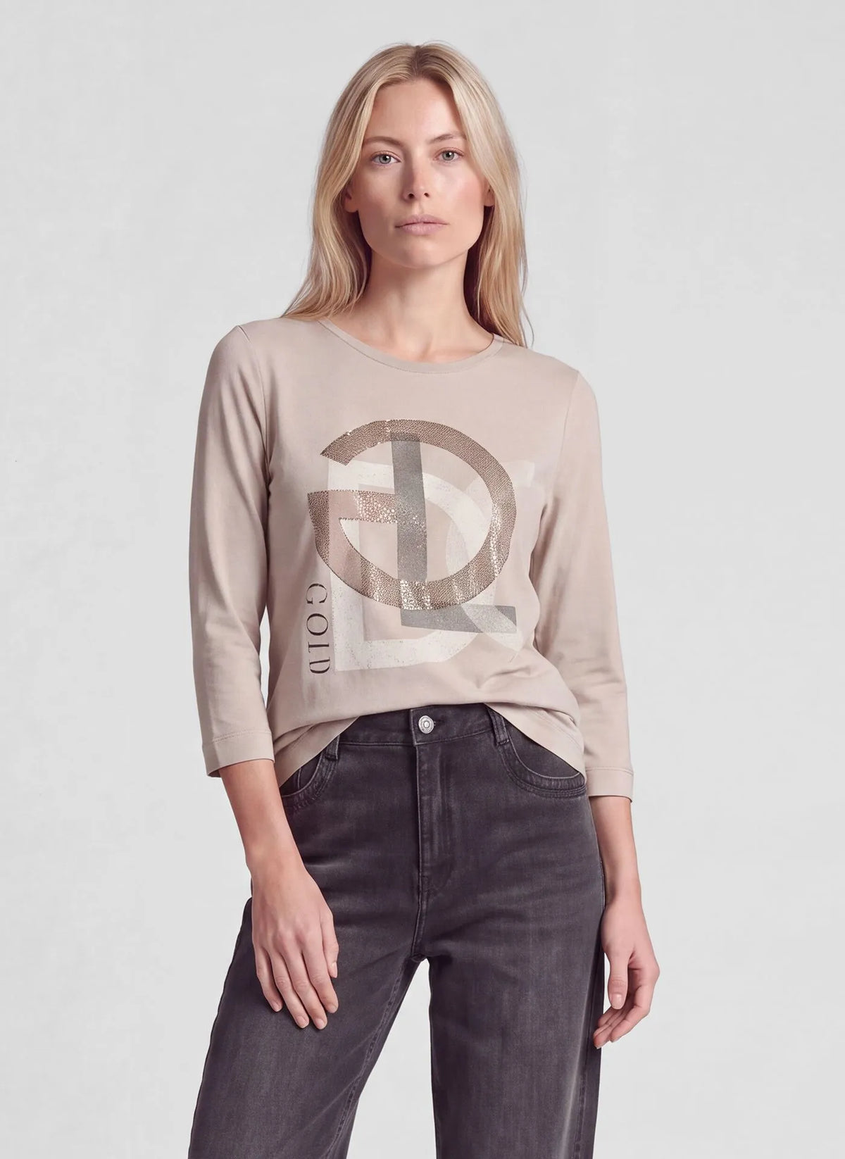 Rabe Pebble graphic print long sleeve top