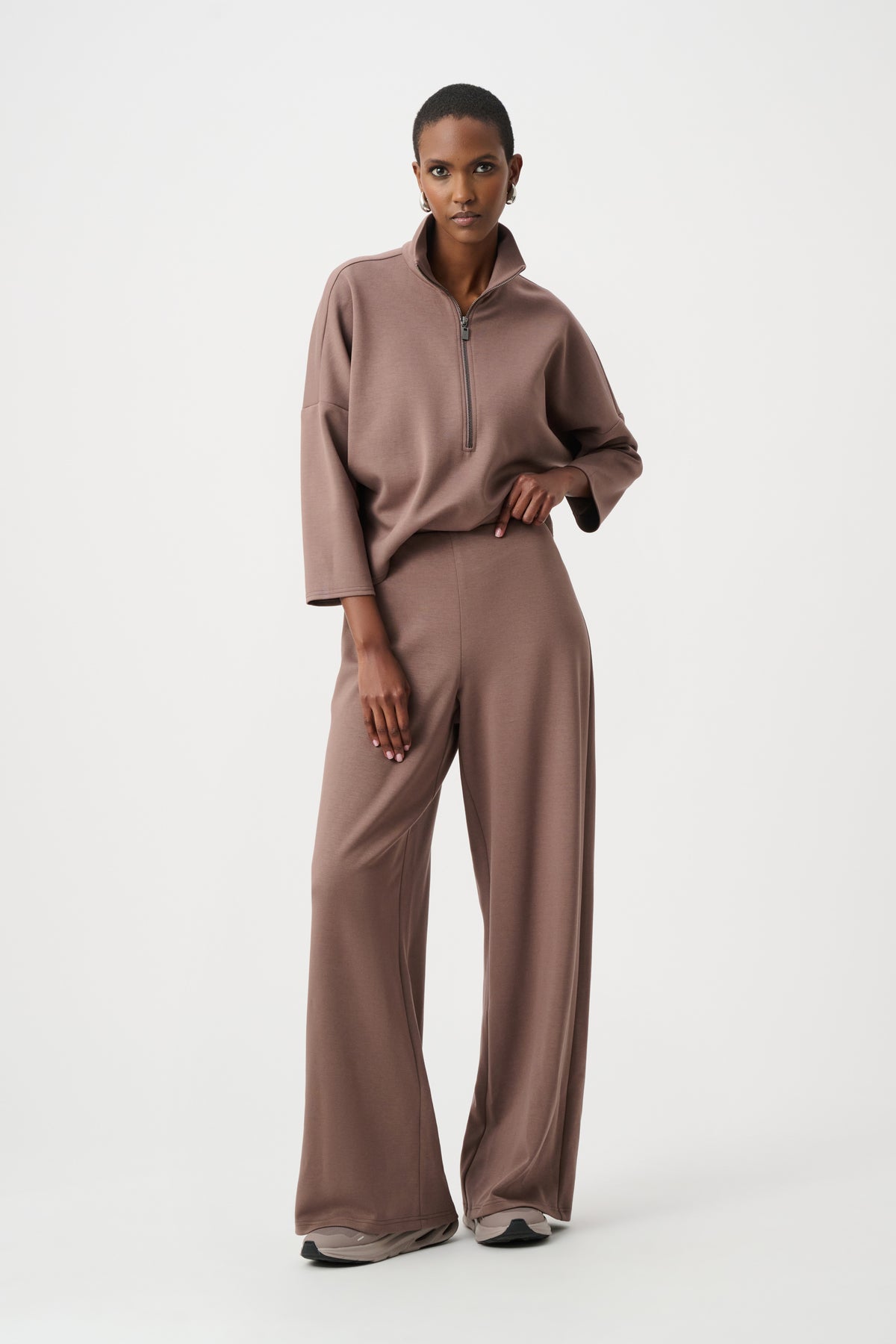 Joseph Ribkoff 263613 Mink jumpsuit view 1