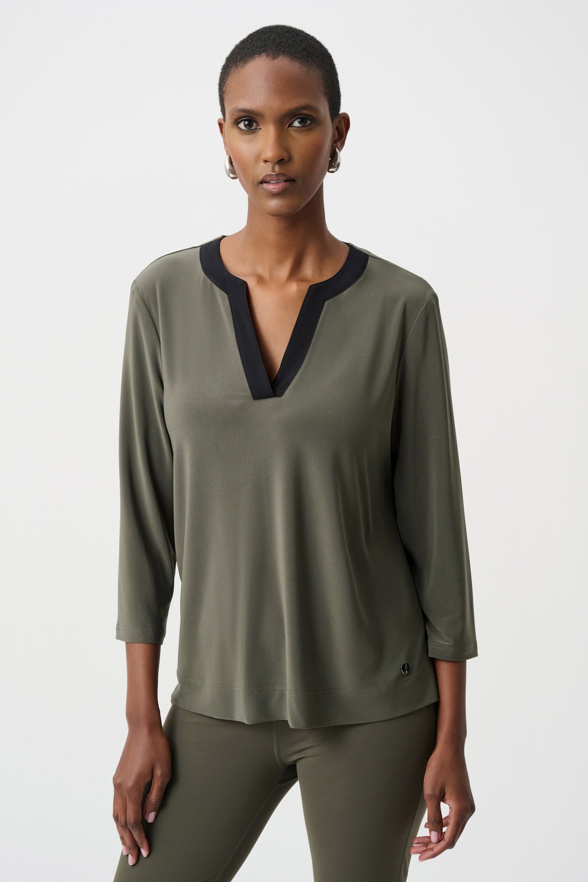 Joseph Ribkoff 263629 Avocado/Black