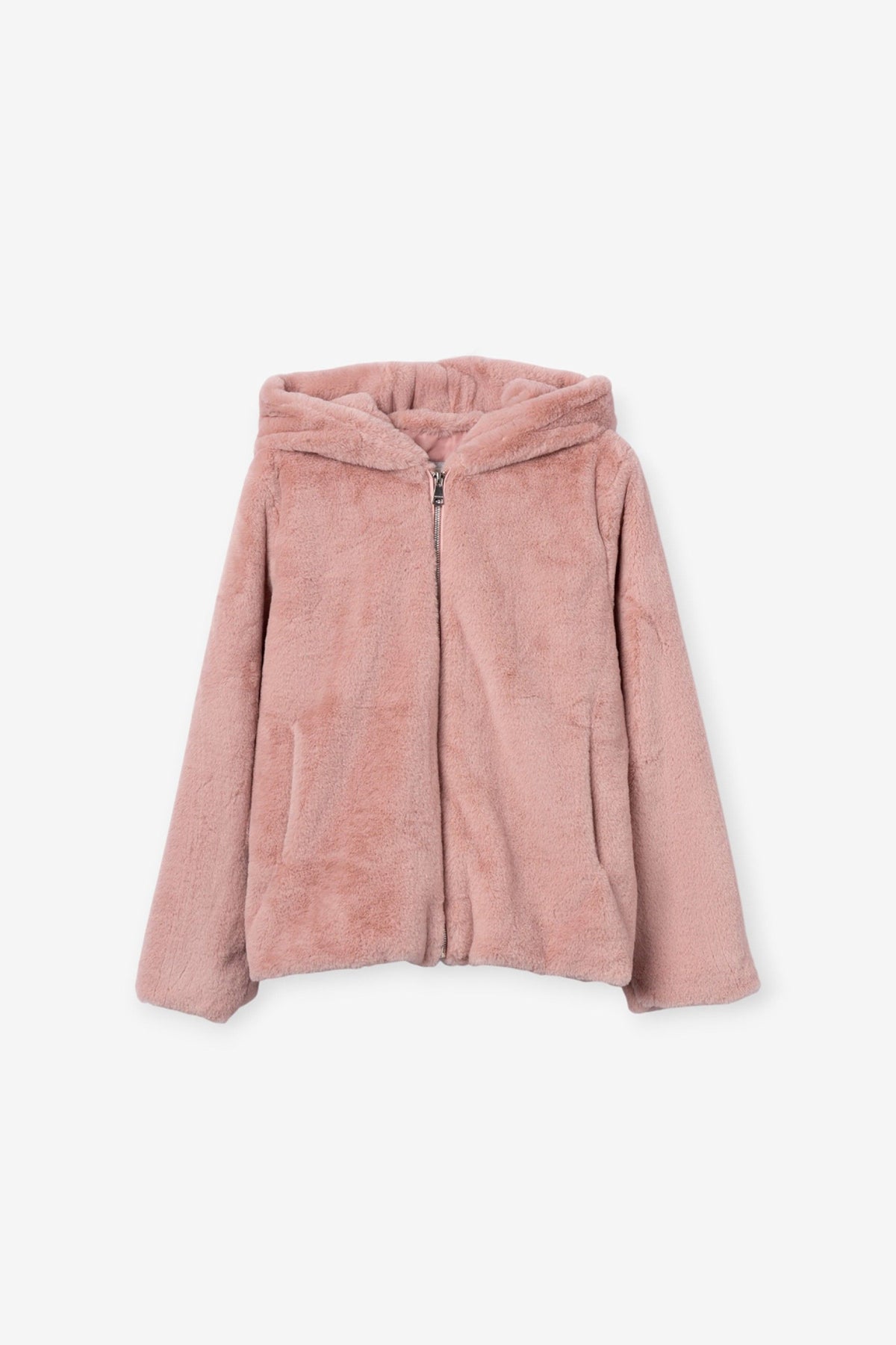 Tiffosi Classic rose faux fur jacket