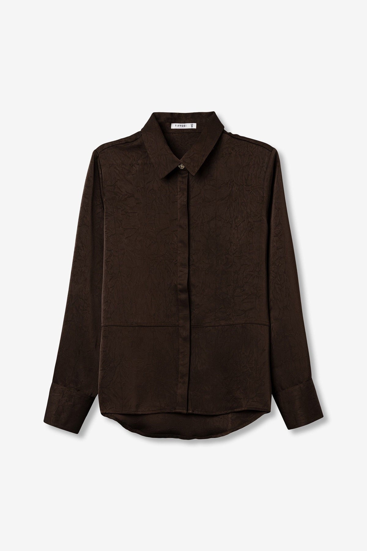Tiffosi Marilu chocolate blouse