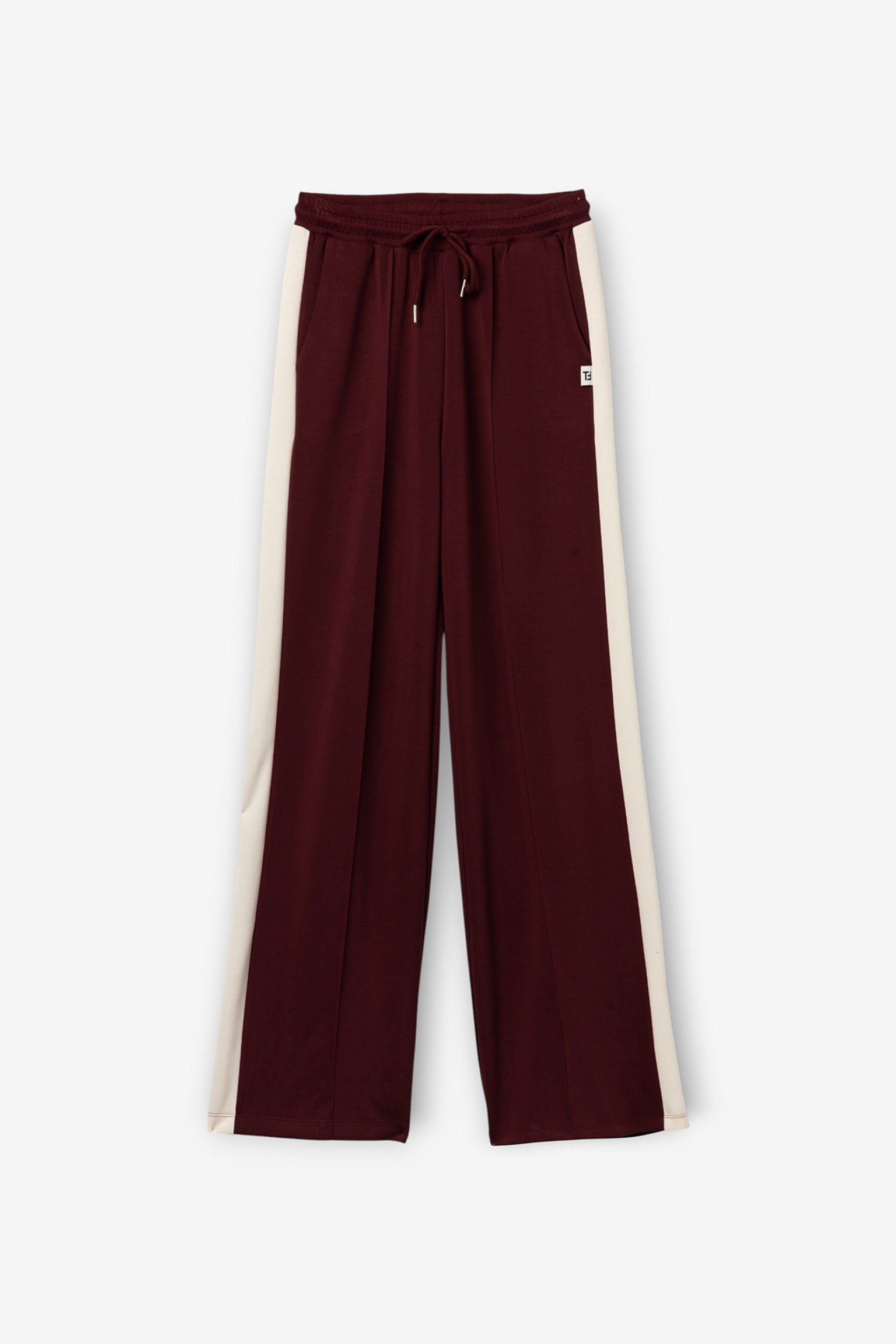 Tiffosi Vanny burgundy trousers