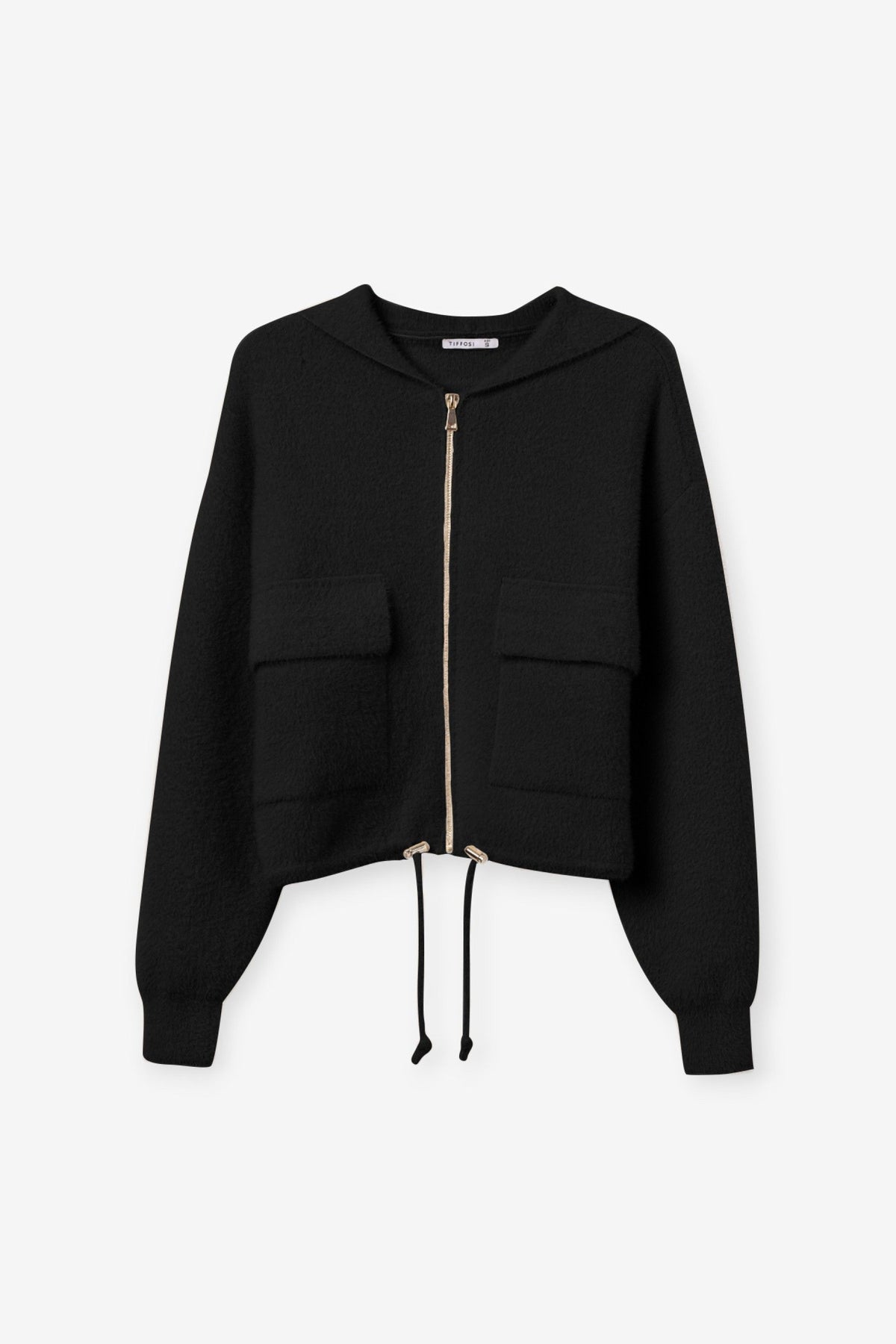 Tiffosi Joan black zip jacket