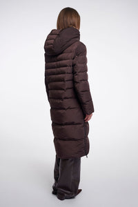 Rino & Pelle Keilafur brown coat with leopard-print faux fur