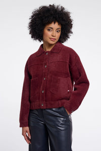 Rino & Pelle Bubbly jacket in Burgundy