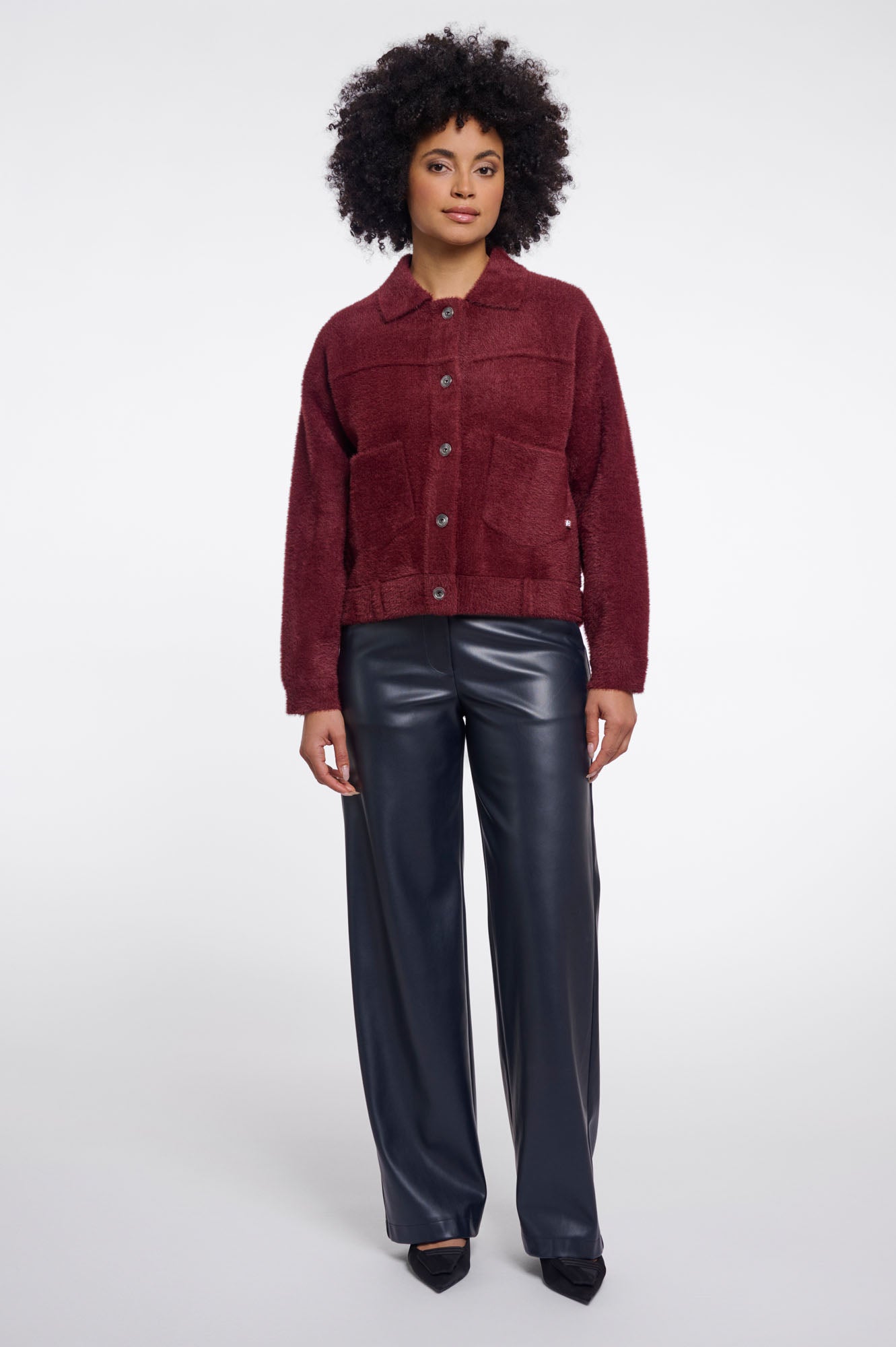 Rino & Pelle Bubbly jacket in Burgundy